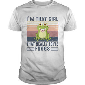 Im That Girl That Really Loves Frogs  Retro Shirt